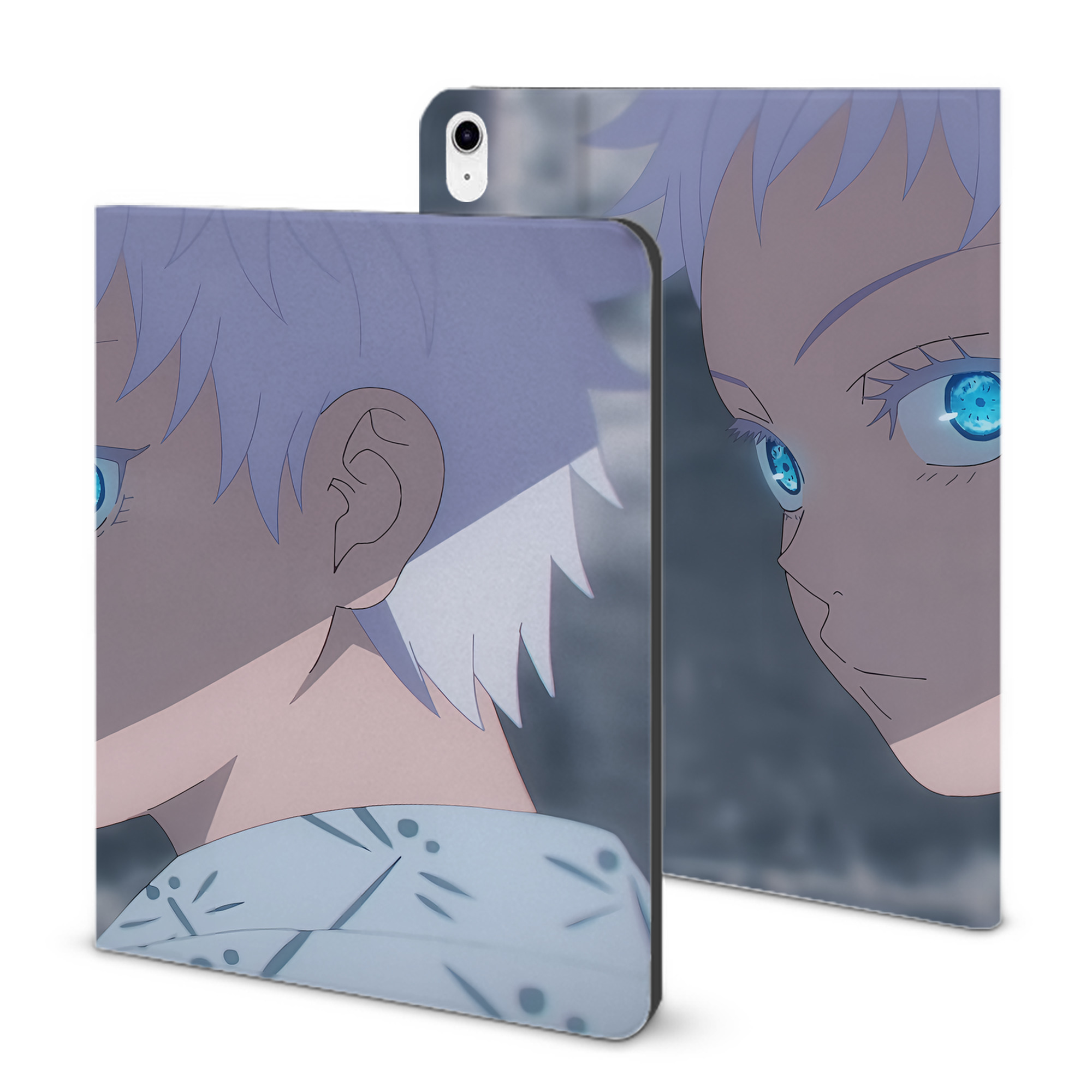 （画像用） 呪術廻戦 Jujutsu Kaisen IPad ケース ブック型 PUレザー TPU 耐衝撃 軽量 薄型 ペン収納なし 全面保護 IPad 各モデル対応